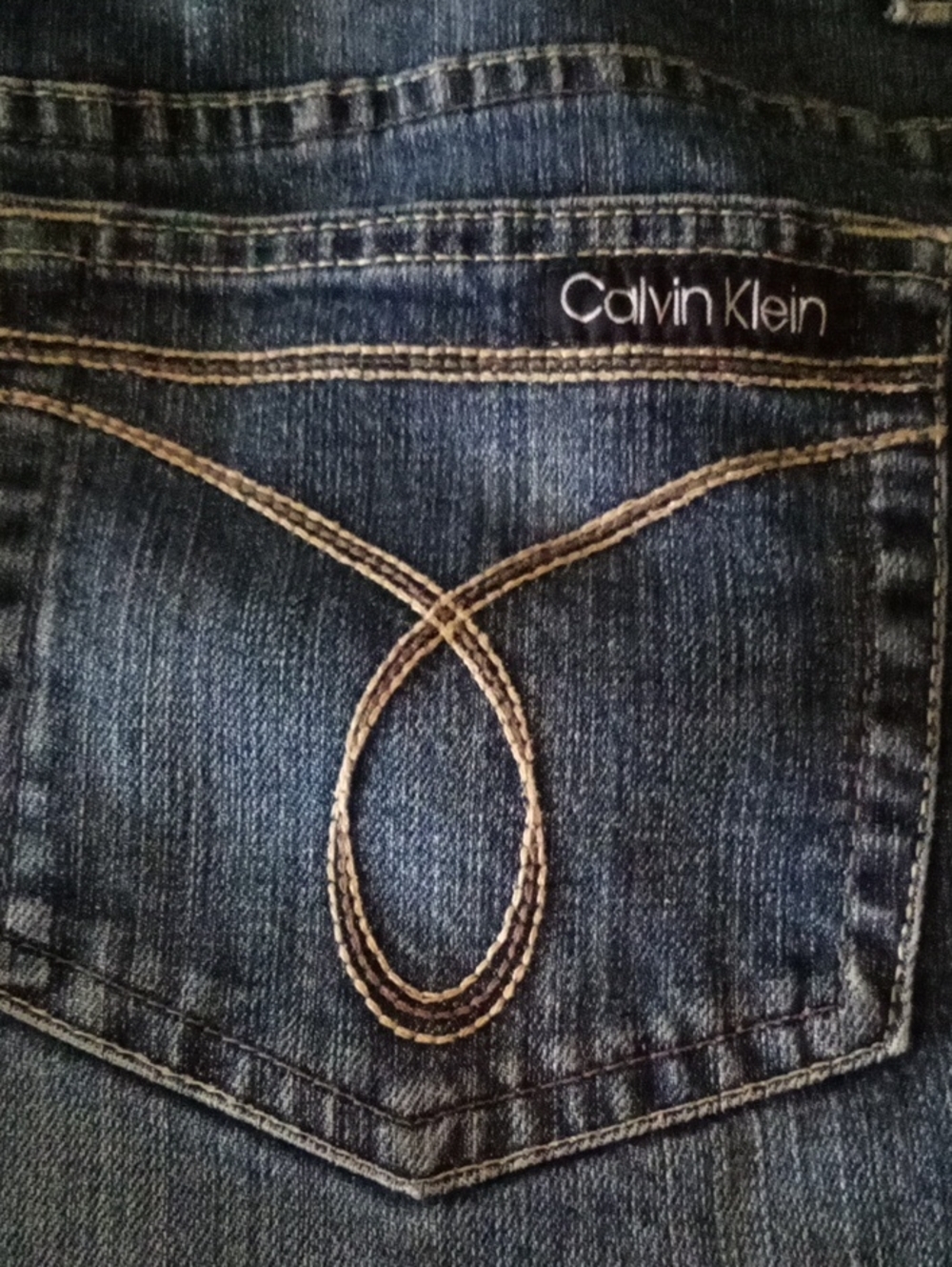 Ladies Calvin Klein Jeans Y2K Flare Fit Blue Denim — Size 16 / 33